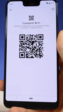 Compartir datos mediante código QR Android 10